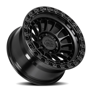 Lock Offroad Mojave Matte Black W/ Gloss Black Ring 17x9 +12 6x135mm 87.1mm