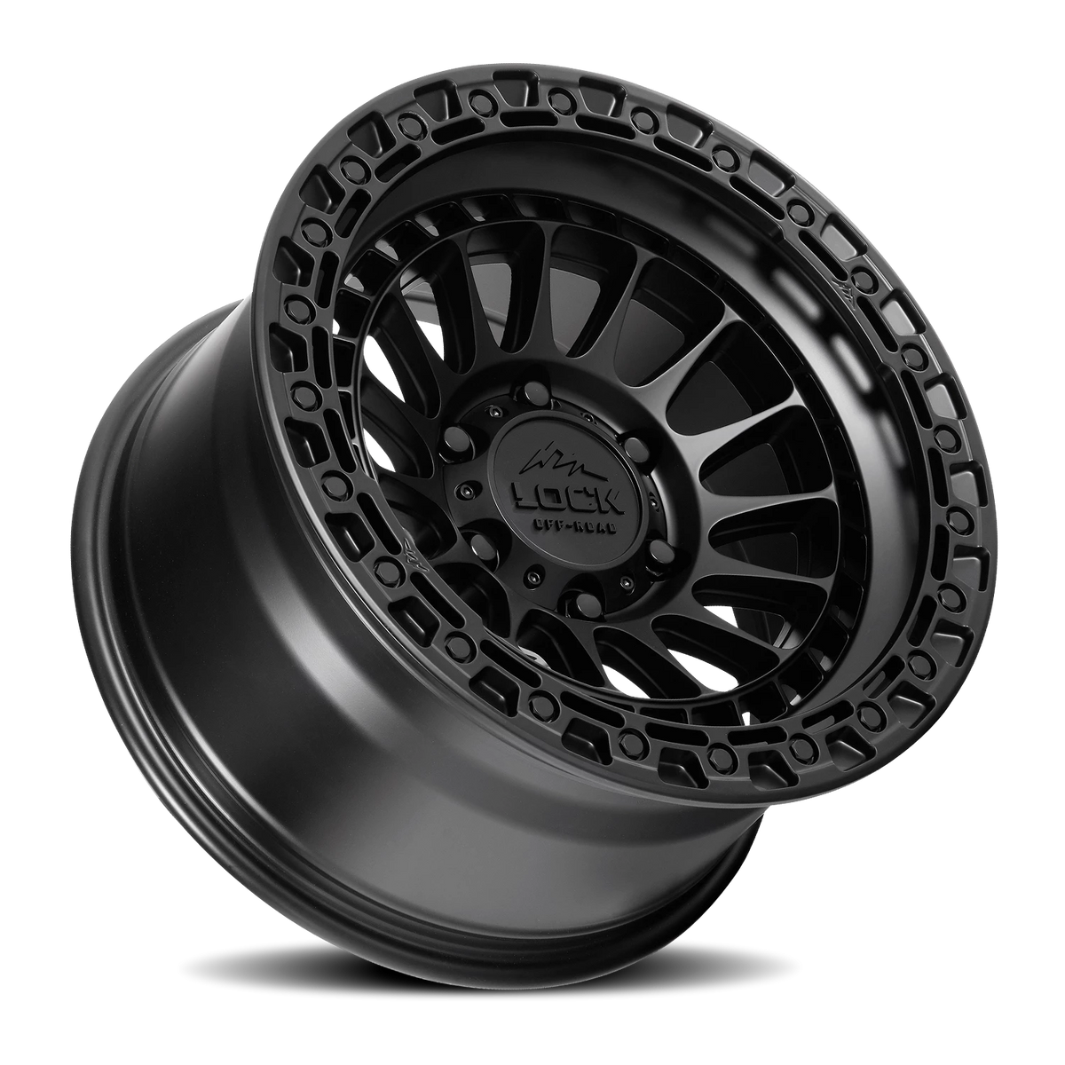 Lock Offroad Mojave Matte Black W/ Matte Black Ring 17x9 0 6x135mm 87.1mm