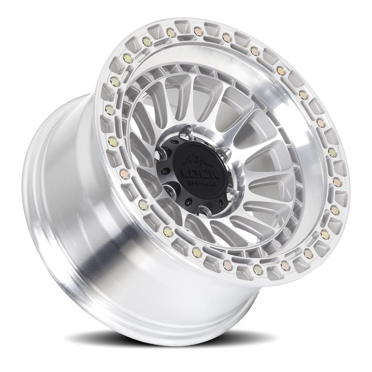 Lock Offroad Mojave Machined Silver W/ Clear Coat 17x9 0 6x135mm 87.1mm