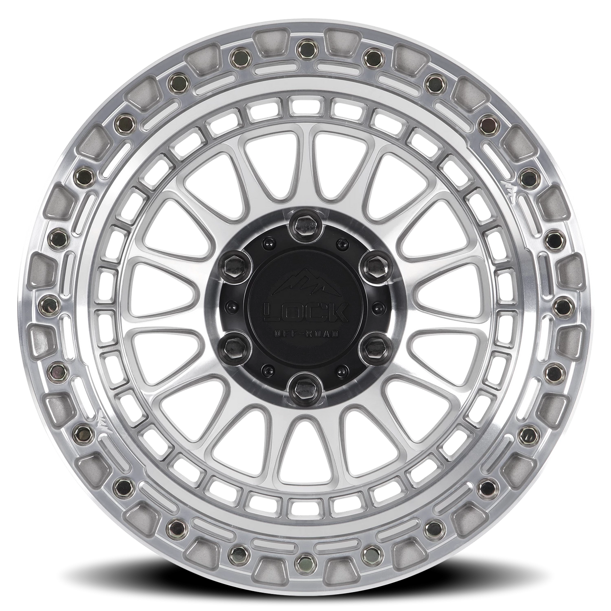 Lock Offroad Mojave Machined Silver W/ Clear Coat 20x9 0 6x135mm 87.1mm