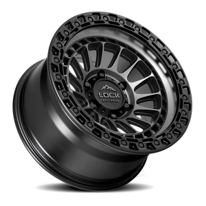 Lock Offroad Mojave Matte Grey W/ Matte Black Ring 17x9 0 6x135mm 87.1mm
