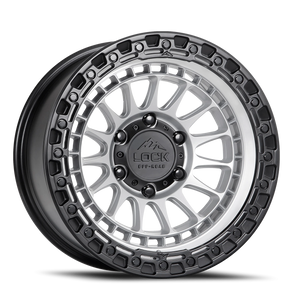 Lock Offroad Mojave Matte Silver W/ Matte Black Ring 20x9 0 5x127mm 71.5mm