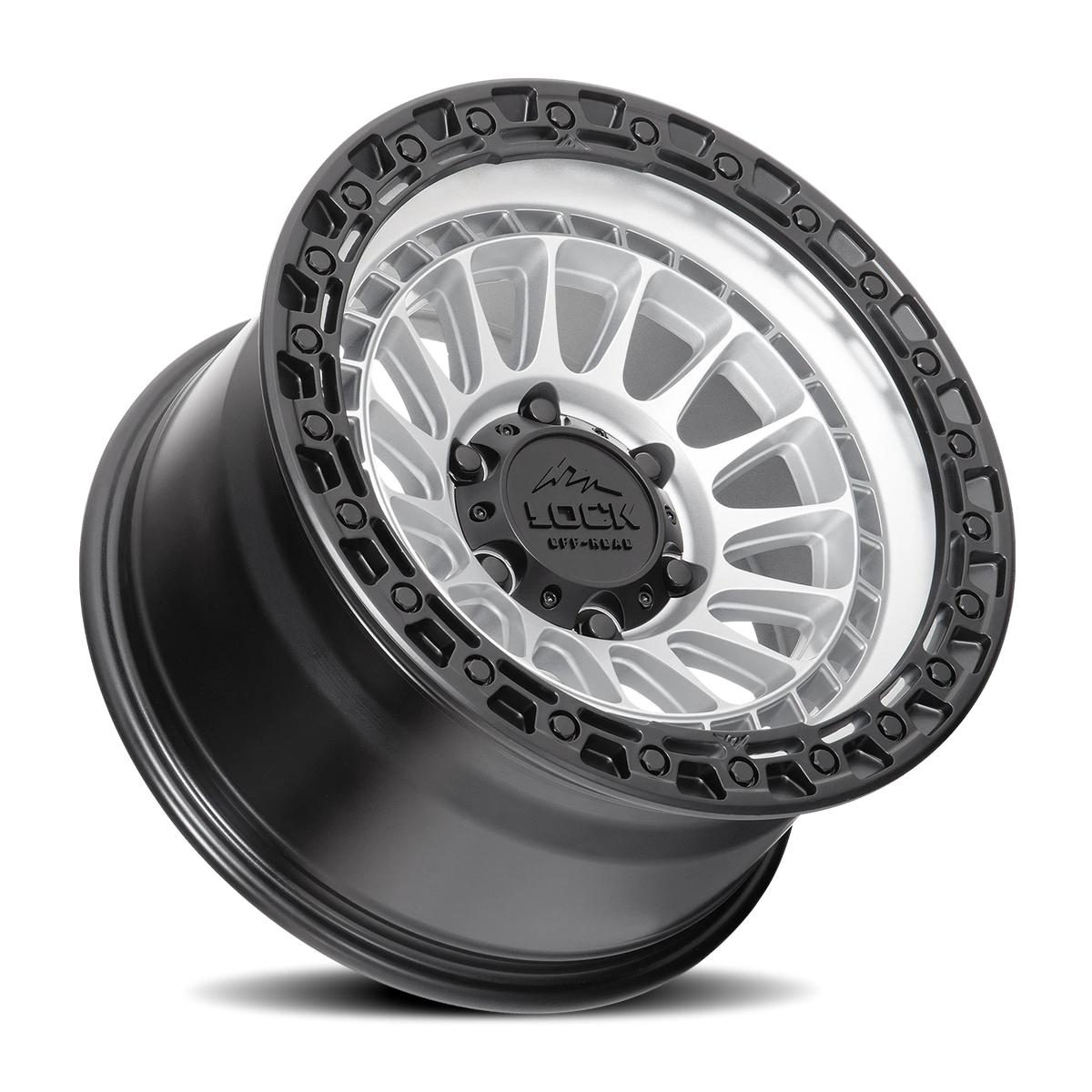 Lock Offroad Mojave Matte Silver W/ Matte Black Ring 20x9 0 5x127mm 71.5mm