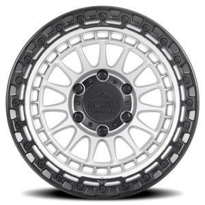 Lock Offroad Mojave Matte Silver W/ Matte Black Ring 17x9 0 5x127mm 71.5mm