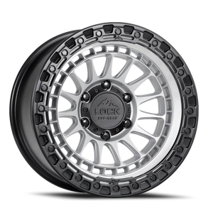 Lock Offroad Mojave Matte Silver W/ Matte Black Ring 17x9 0 6x139.7mm 106.2mm