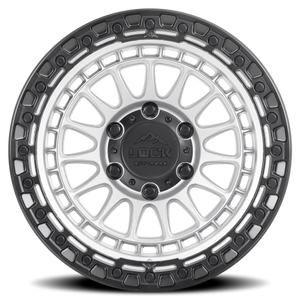 Lock Offroad Mojave Matte Silver W/ Matte Black Ring 20x9 0 6x139.7mm 106.2mm
