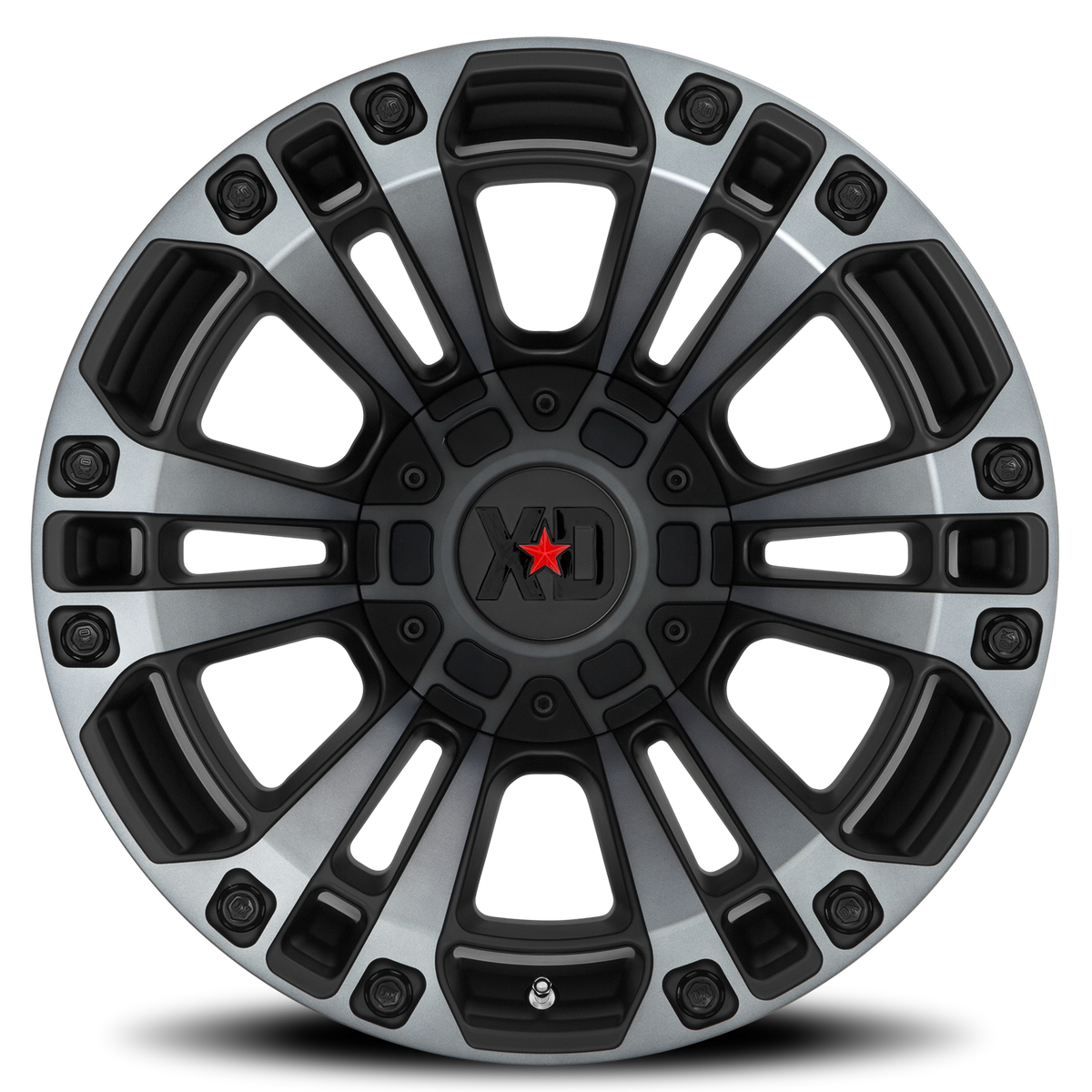 XD Series XD851 MONSTER 3 Satin Black With Gray Tint 20x10 -18 8x180mm 124.2mm - Wheelwiz