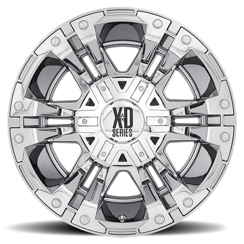 XD Series XD778 MONSTER Chrome 18x9 +18 8x165.1mm 125.1mm - Wheelwiz
