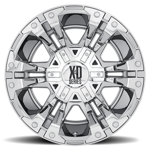 XD Series XD778 MONSTER Chrome 22x11 -44 8x165.1mm 125.1mm - Wheelwiz