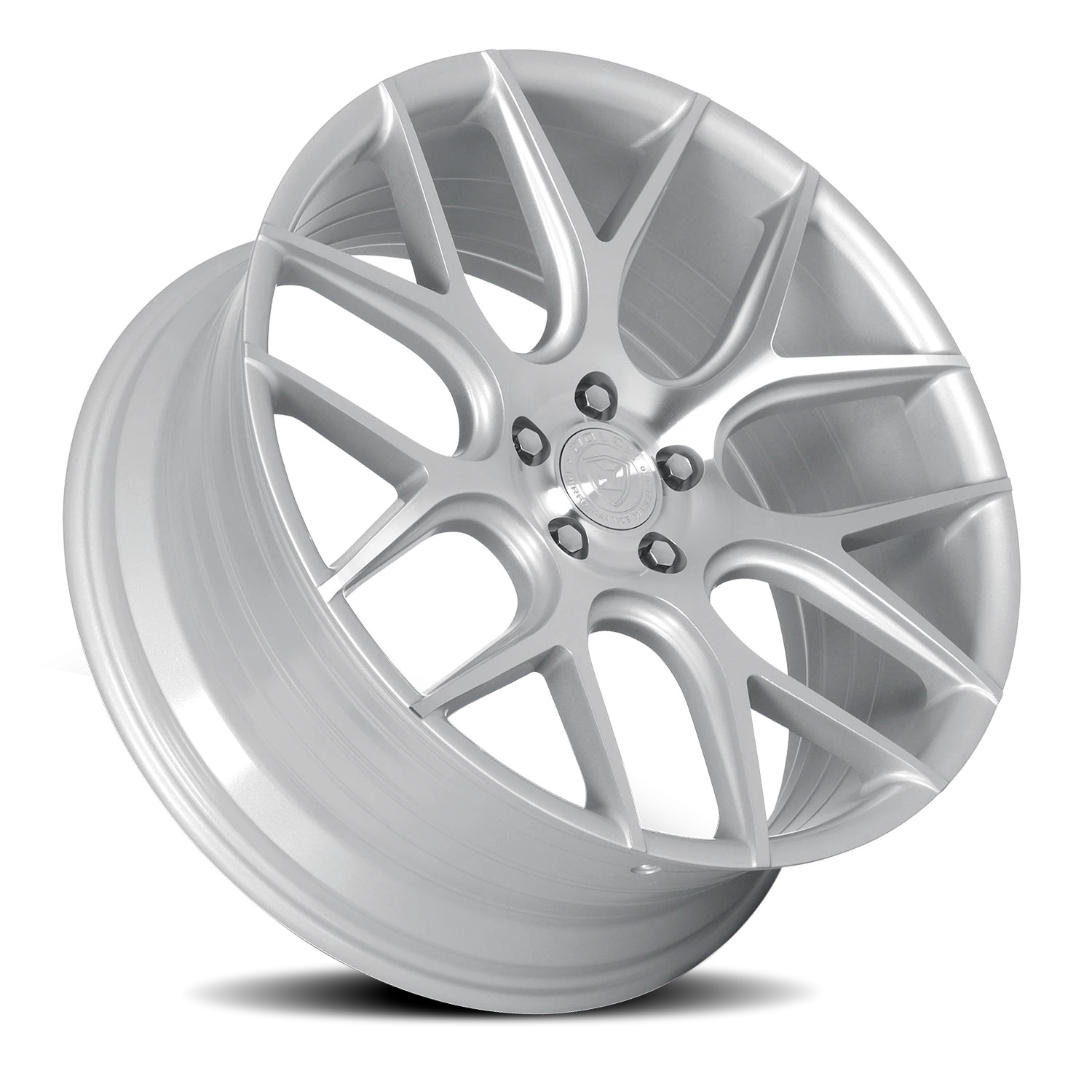 Dolce Performance Monza Gloss Silver W/ Machined Face 20x10 +40 5x120mm 72.56mm