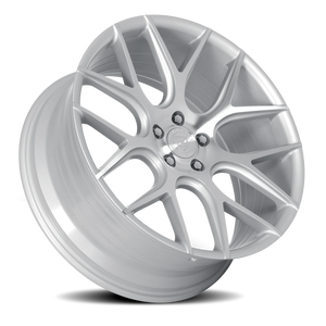 Dolce Performance Monza Gloss Silver W/ Machined Face 18x8.5 +35 5x120mm 72.56mm