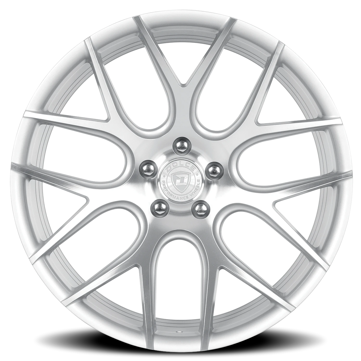 Dolce Performance Monza Gloss Silver W/ Machined Face 18x8.5 +35 5x114.3mm 73.1mm