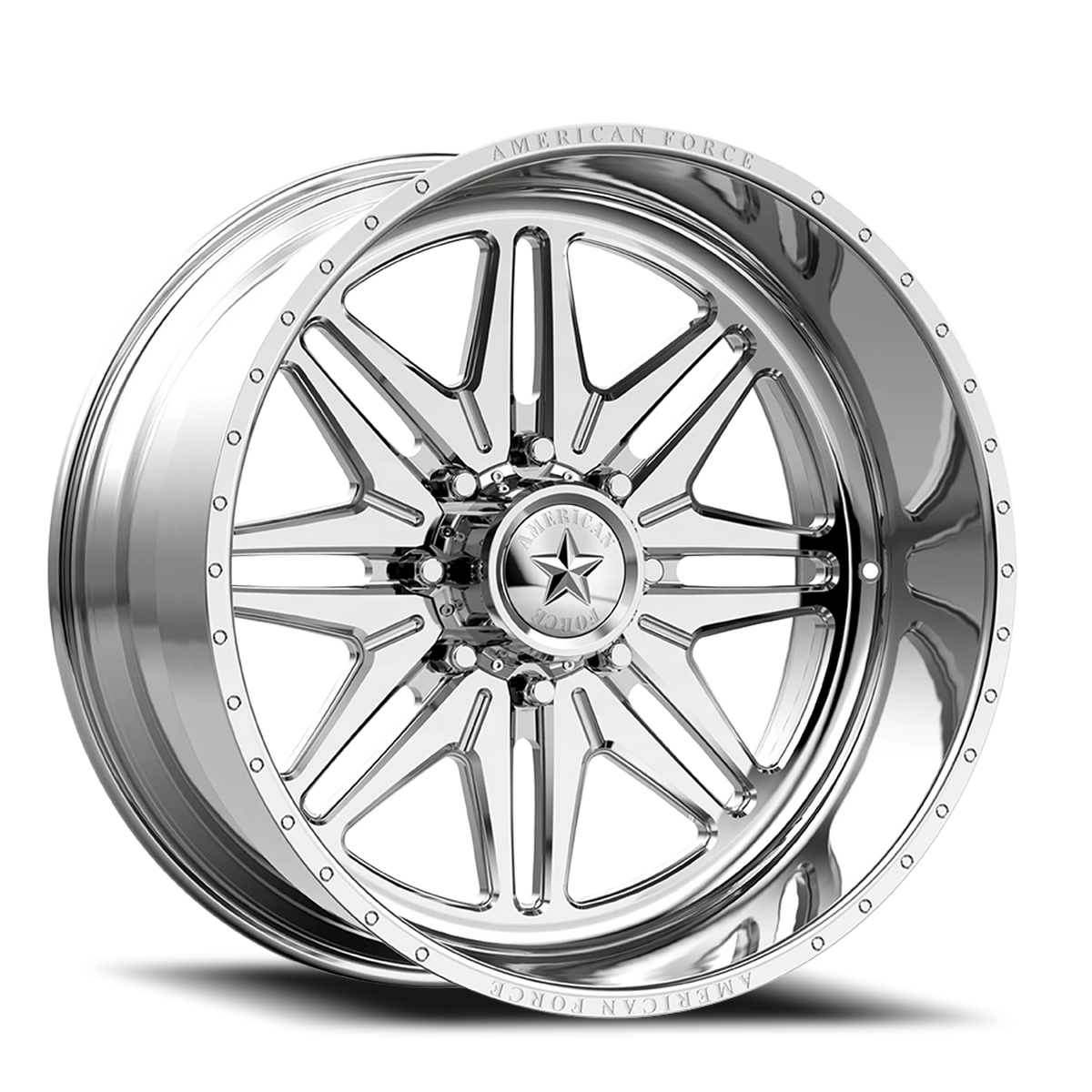 American Force N07 Chief SS Polished 26x12 -40 5x127mm 71.5mm - Wheelwiz