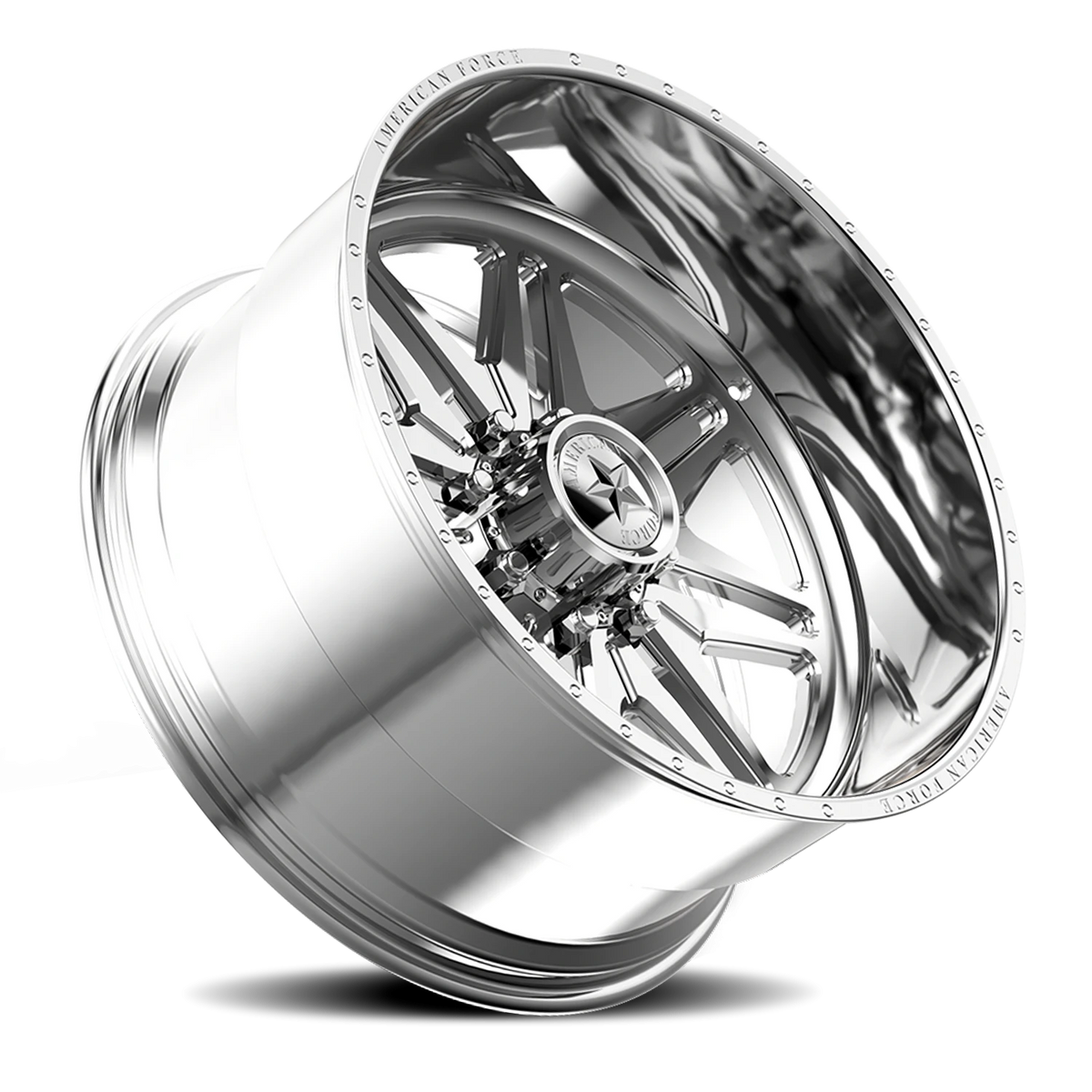 American Force N07 Chief SS Polished 26x14 -73 5x127mm 71.5mm - Wheelwiz