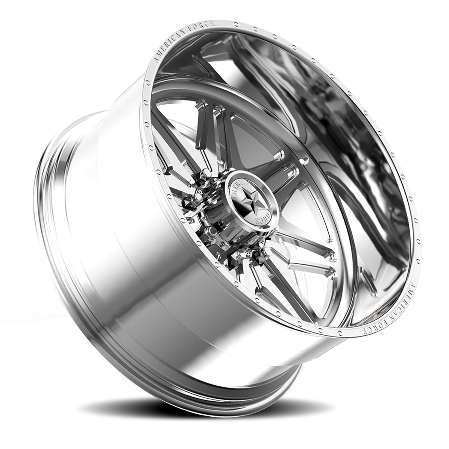 American Force N07 Chief SS Polished 24x14 -73 5x150mm 110mm - Wheelwiz