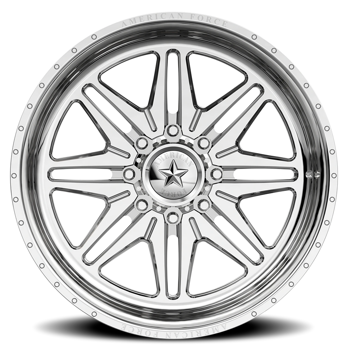 American Force N07 Chief SS Polished 20x10 -25 8x170mm 125.2mm - Wheelwiz