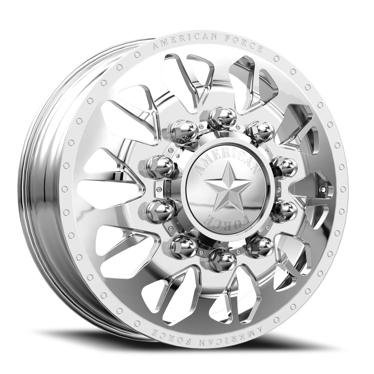 American Force N10 Commander DRW Polished 22.5x8.25 +169 8x170mm 125mm - Wheelwiz