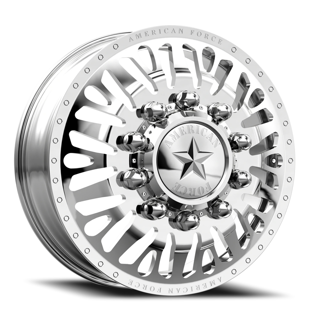 American Force N12 Brawn DRW Polished 22.5x8.25 +169 8x170mm 125mm - Wheelwiz