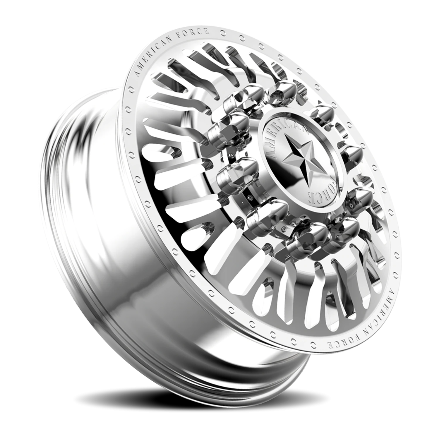 American Force N12 Brawn DRW Polished 24x8.25 +169 8x225mm 170mm - Wheelwiz