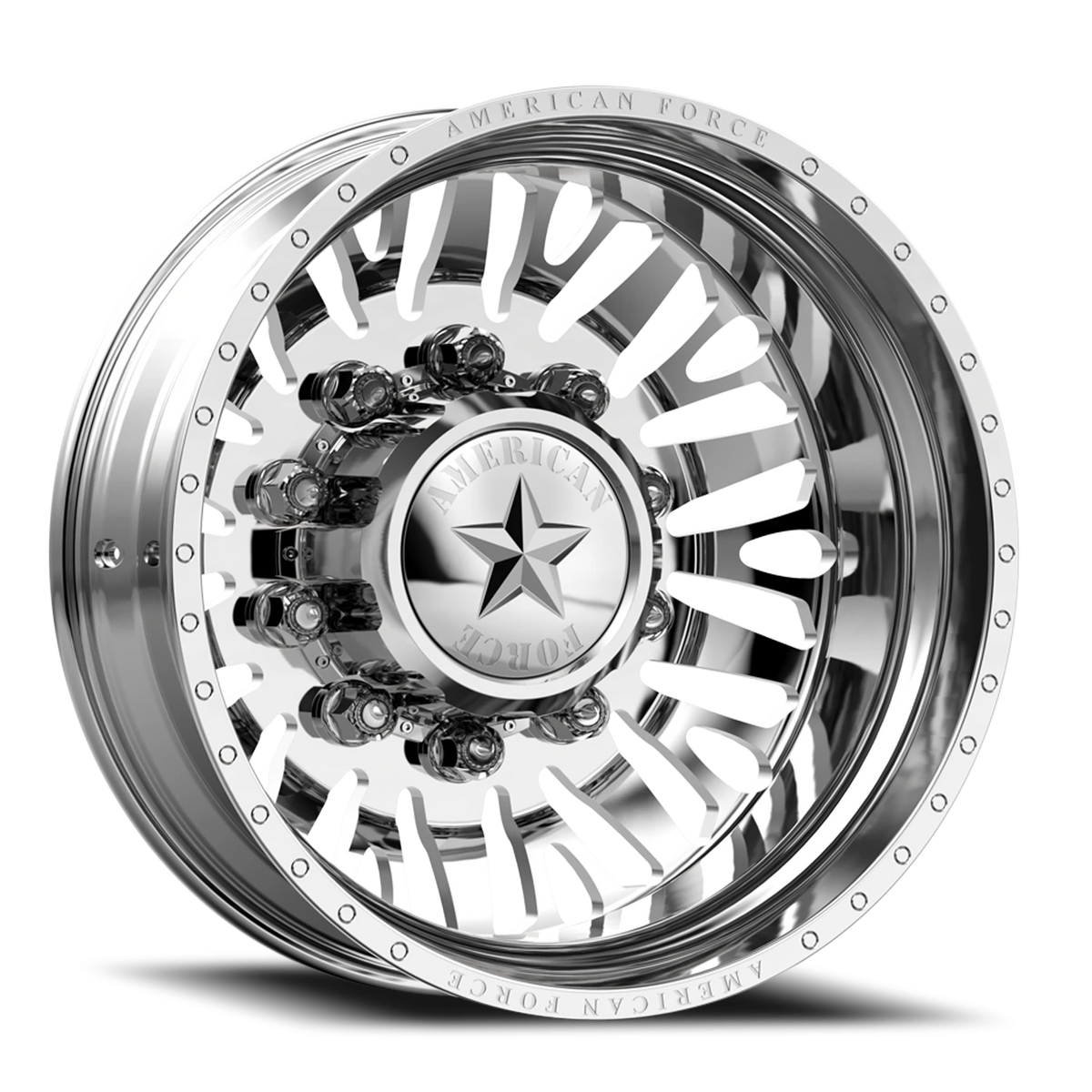 American Force N12 Brawn DRW Polished 22.5x8.25 -145 8x165.1mm 117mm - Wheelwiz