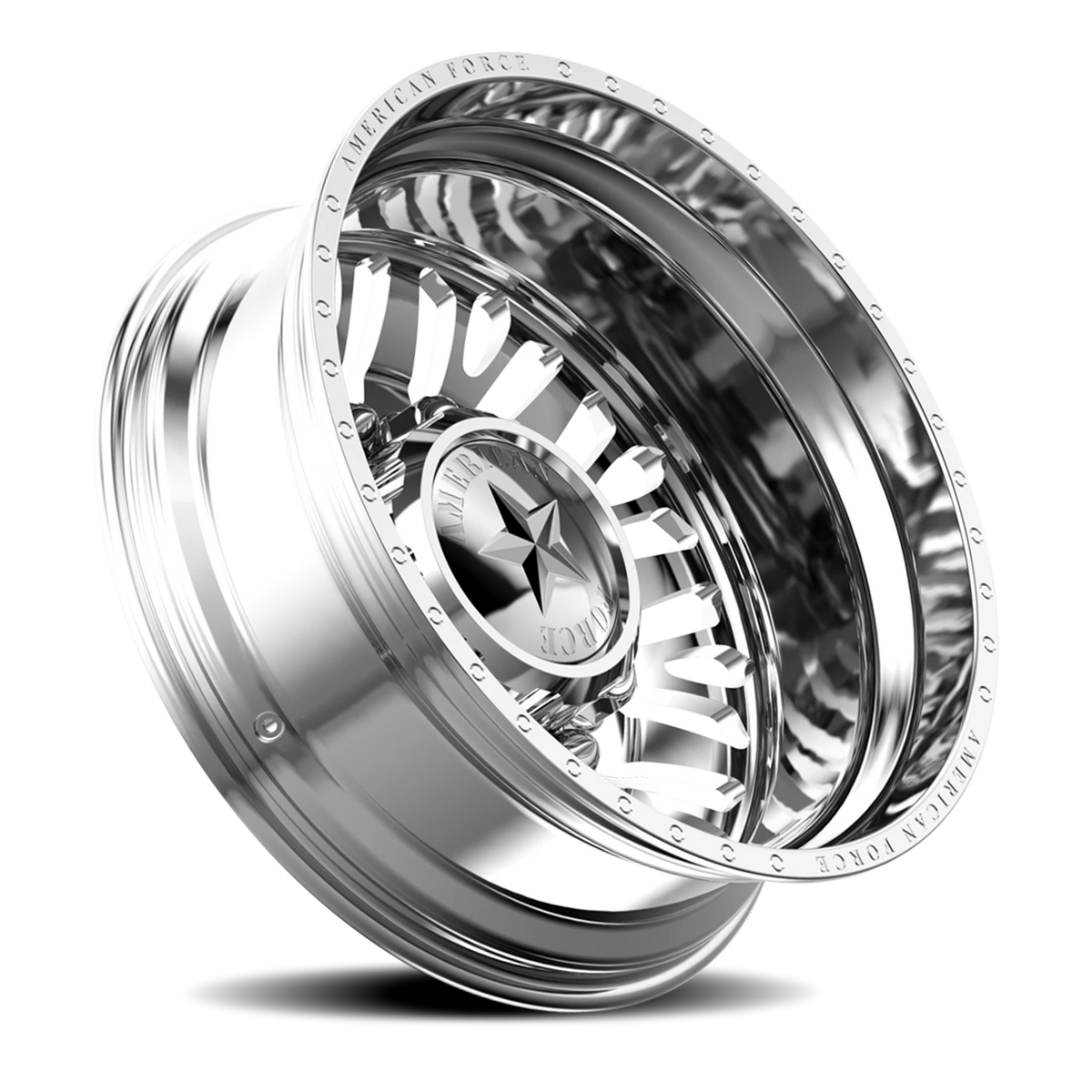 American Force N12 Brawn DRW Polished 22.5x8.25 -145 8x165.1mm 117mm - Wheelwiz
