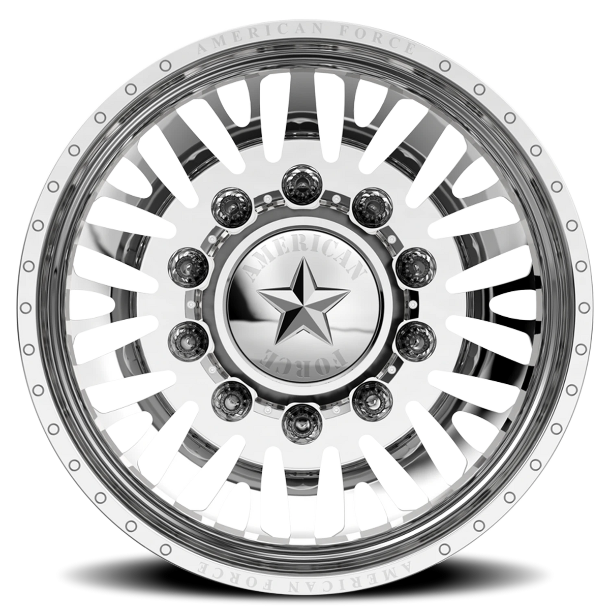 American Force N12 Brawn DRW Polished 22.5x8.25 -145 8x165.1mm 117mm - Wheelwiz