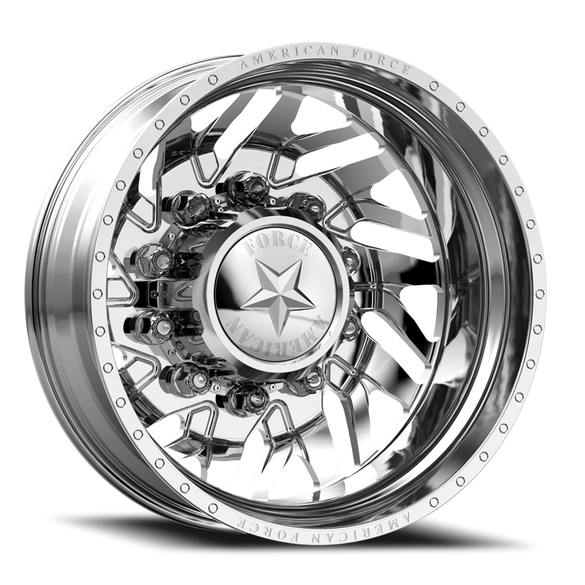 American Force N13 Derange DRW Polished 26x8.25 -130 8x225mm 170mm - Wheelwiz