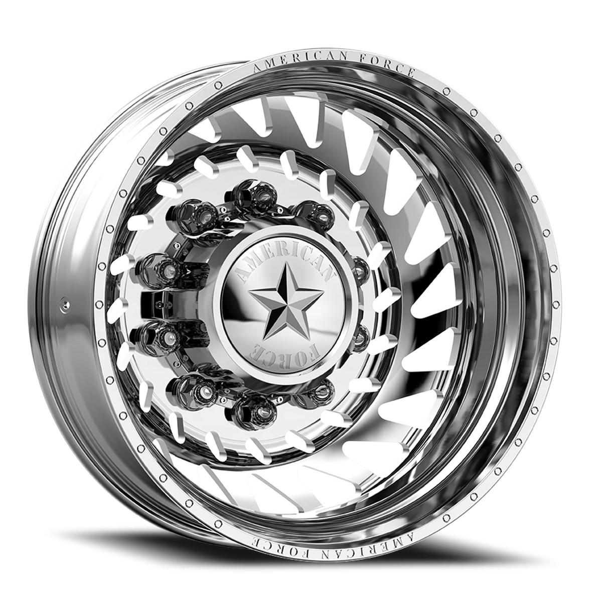 American Force N18 Cutlass DRW Polished 22x8.25 -145 10x225mm 170mm - Wheelwiz