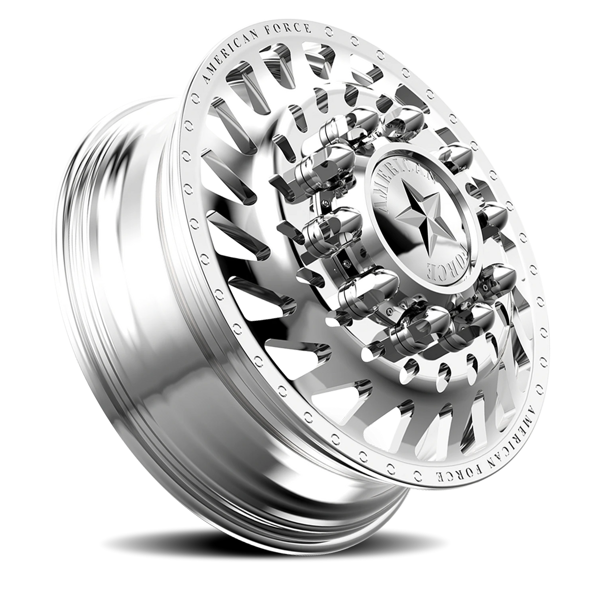 American Force N18 Cutlass DRW Polished 24x8.25 +169 8x200mm 142mm - Wheelwiz