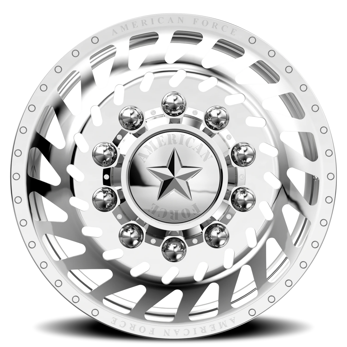 American Force N18 Cutlass DRW Polished 24x8.25 +169 8x210mm 154mm - Wheelwiz