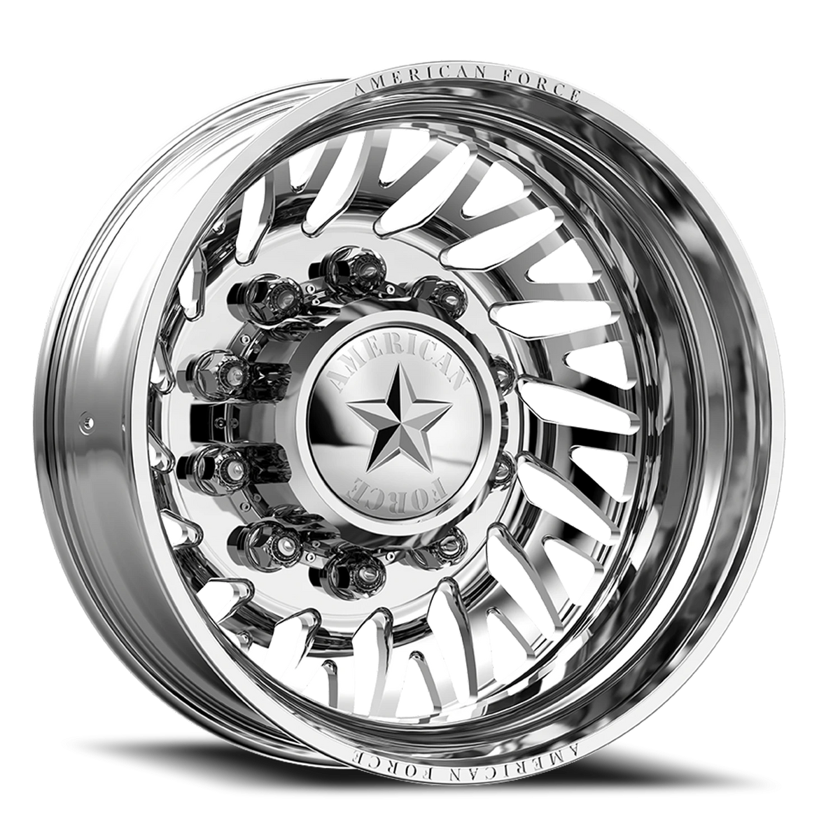 American Force N19 Torsion DRW Polished 26x8.25 -130 10x225mm 170mm - Wheelwiz