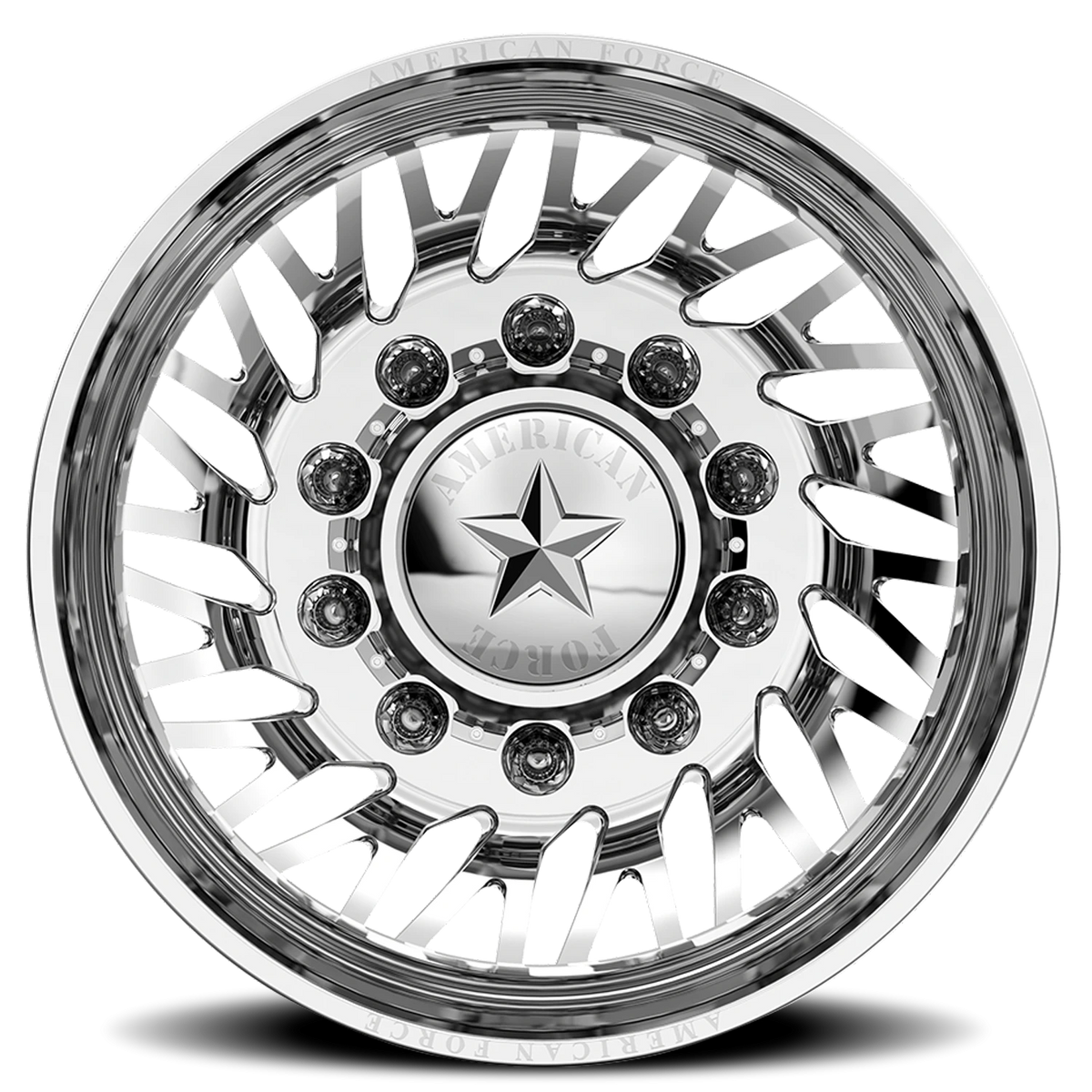 American Force N19 Torsion DRW Polished 22x8.25 -145 10x225mm 170mm - Wheelwiz