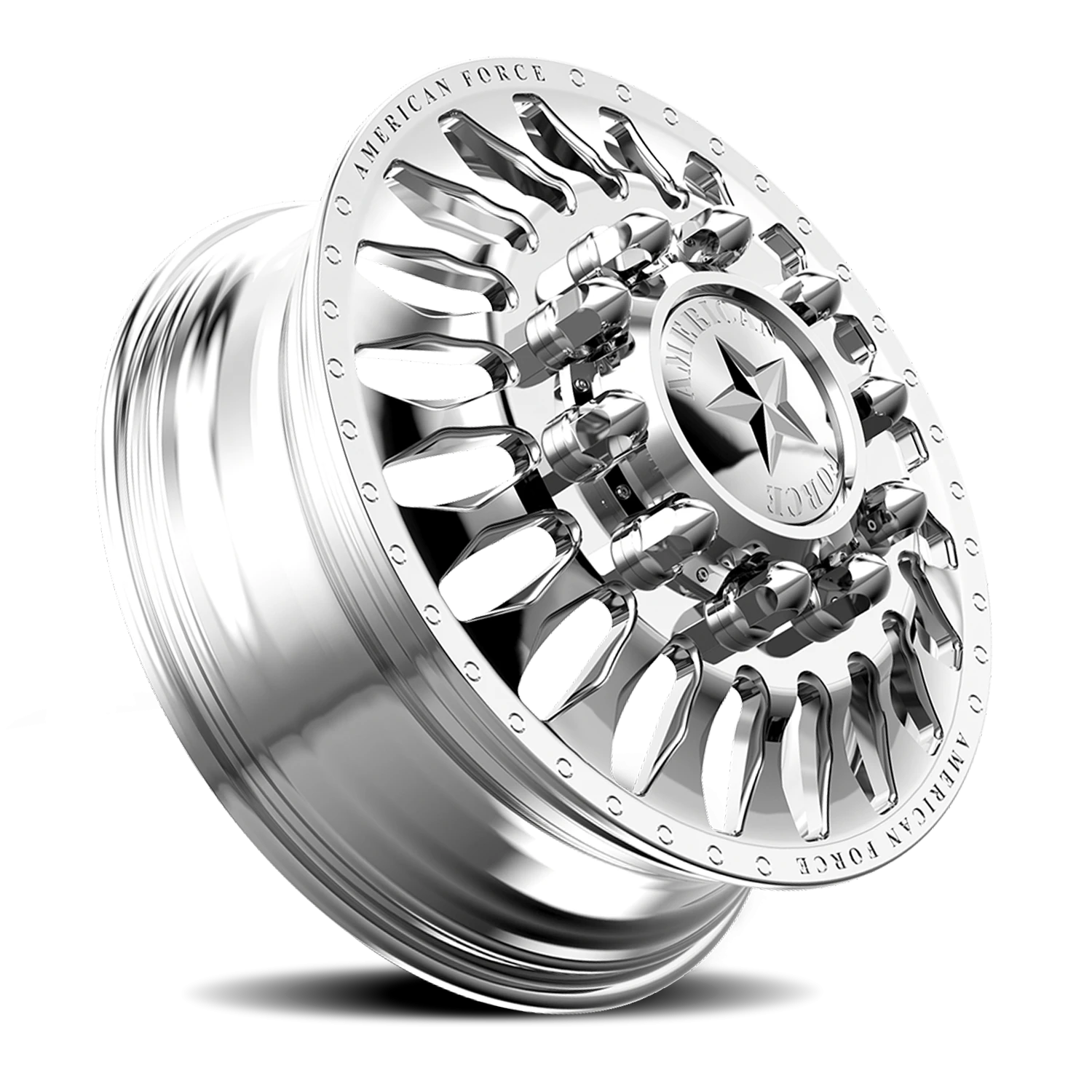 American Force N20 Massive DRW Polished 22.5x8.25 +169 10x225mm 170mm - Wheelwiz