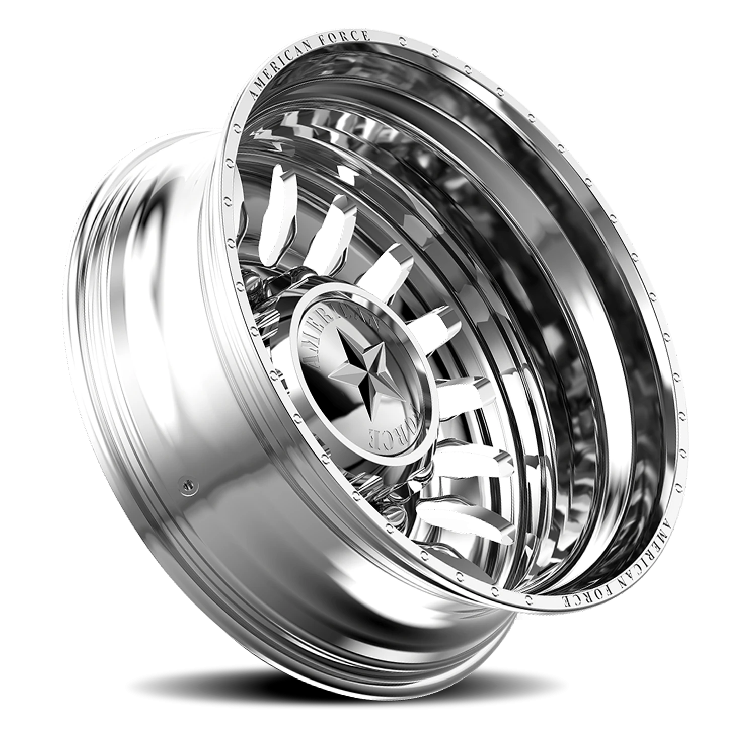 American Force N20 Massive DRW Polished 28x8.25 -130 8x225mm 170mm - Wheelwiz
