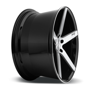 Niche M124 MILAN Gloss Black Brushed 18x8 +40 5x114.3mm 72.6mm