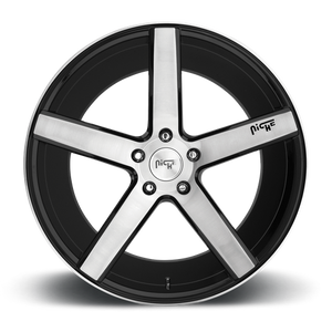Niche M124 MILAN Gloss Black Brushed 18x8 +40 5x114.3mm 72.6mm