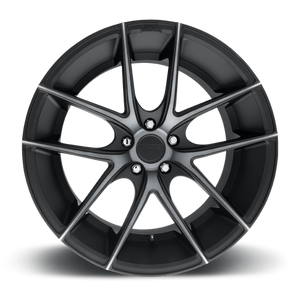 Niche M130 TARGA Matte Black Double Dark Tint 20x8.5 +38 5x115mm 71.5mm