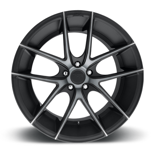 Niche M130 TARGA Matte Black Double Dark Tint 19x9.5 +35 5x120mm 72.6mm