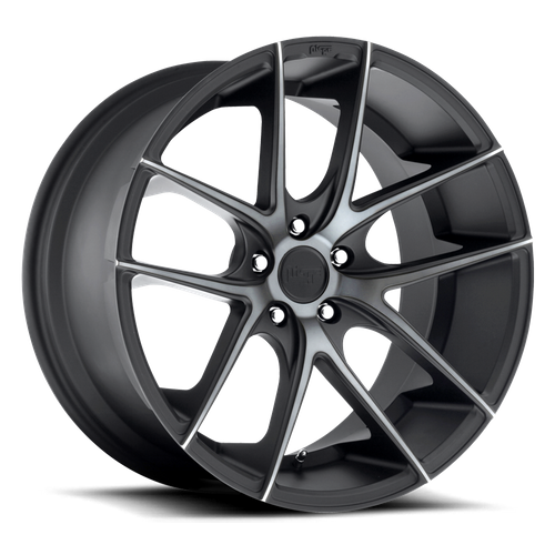 Niche M130 TARGA Matte Black Double Dark Tint 19x8.5 +35 5x114.3mm 72.6mm