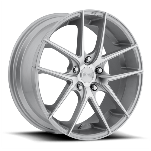 Niche M131 TARGA Gloss Silver Machined 20x10 +40 5x114.3mm 72.6mm