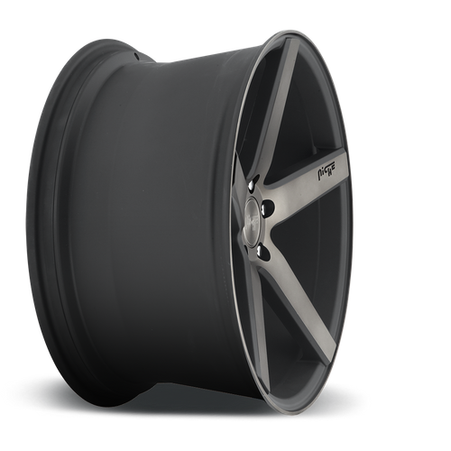 Niche M134 MILAN Matte Black Ddt Machined 19x8.5 +35 5x114.3mm 72.6mm