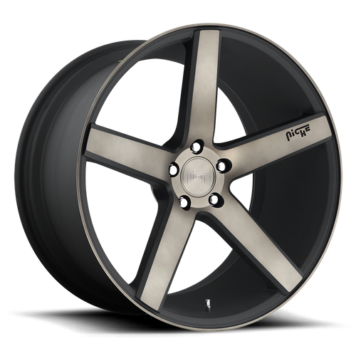 Niche M134 MILAN Matte Black Ddt Machined 19x8.5 +35 5x114.3mm 72.6mm