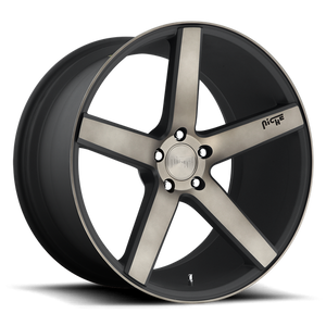 Niche M134 MILAN Matte Black Ddt Machined 19x8.5 +35 5x114.3mm 72.6mm