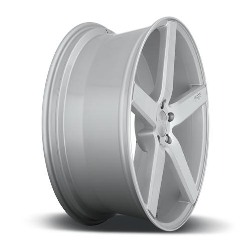 Niche M135 MILAN Gloss Silver Machined 20x8.5 +35 5x114.3mm 72.6mm