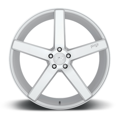 Niche M135 MILAN Gloss Silver Machined 19x8.5 +35 5x114.3mm 72.6mm