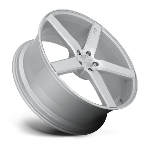 Niche M135 MILAN Gloss Silver Machined 20x8.5 +35 5x114.3mm 72.6mm - Wheelwiz