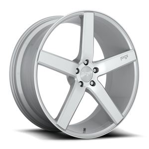 Niche M135 MILAN Gloss Silver Machined 19x8.5 +35 5x114.3mm 72.6mm