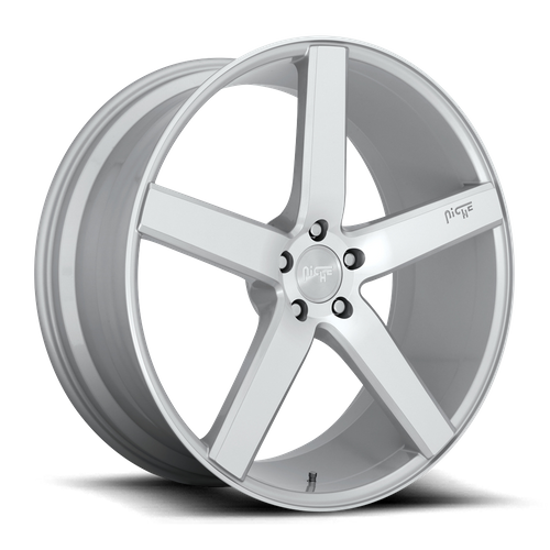 Niche M135 MILAN Gloss Silver Machined 20x8.5 +35 5x114.3mm 72.6mm