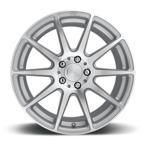 Niche M146 ESSEN Gloss Silver Machined 20x10 +40 5x114.3mm 72.6mm