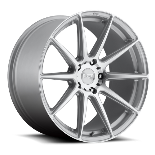 Niche M146 ESSEN Gloss Silver Machined 20x10 +40 5x114.3mm 72.6mm